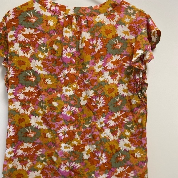 Cynthia Rowley blouse women's size large floral - Picture 2 of 5